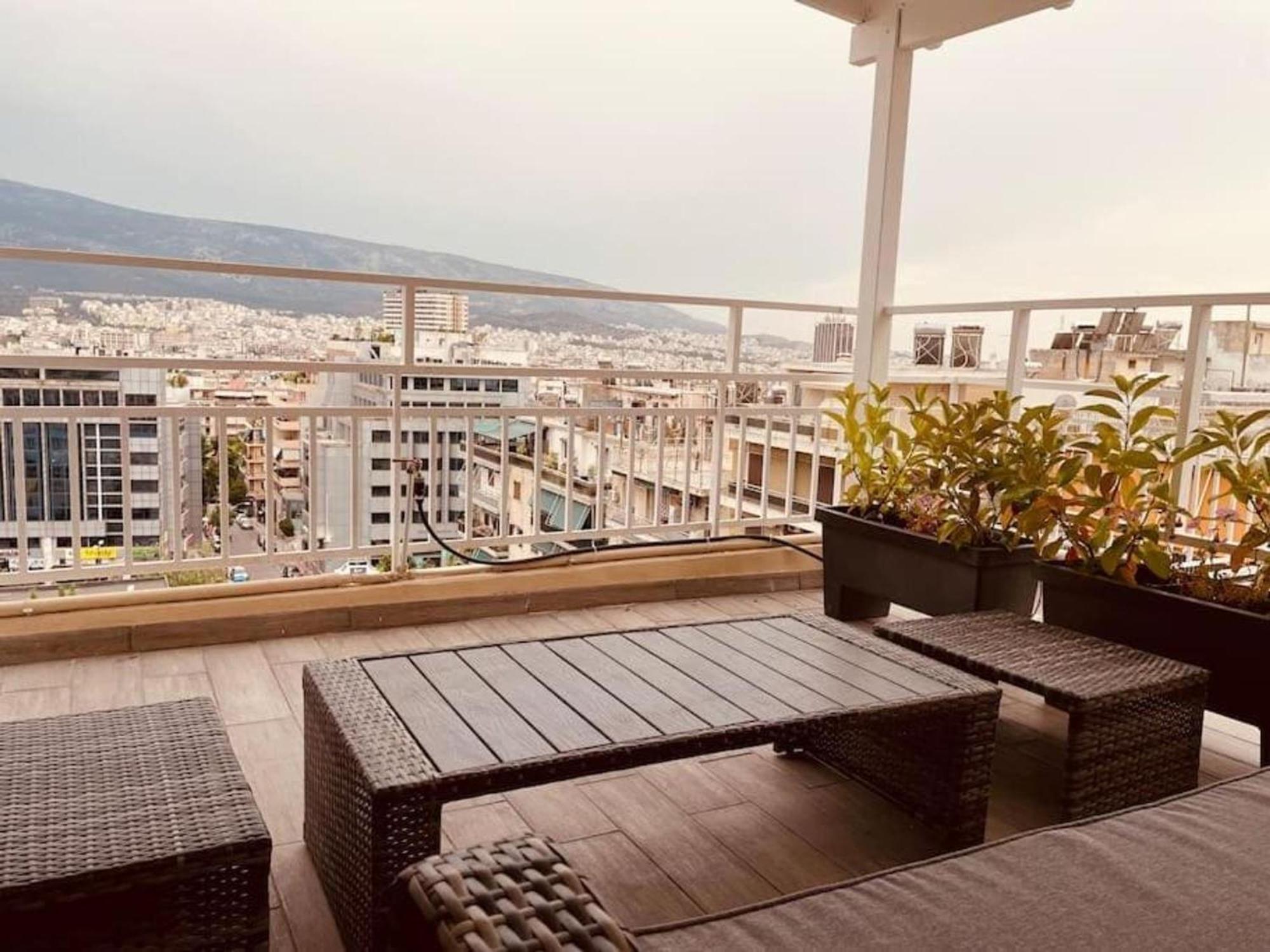 Tiny Rooftop Apartment Athen Eksteriør billede